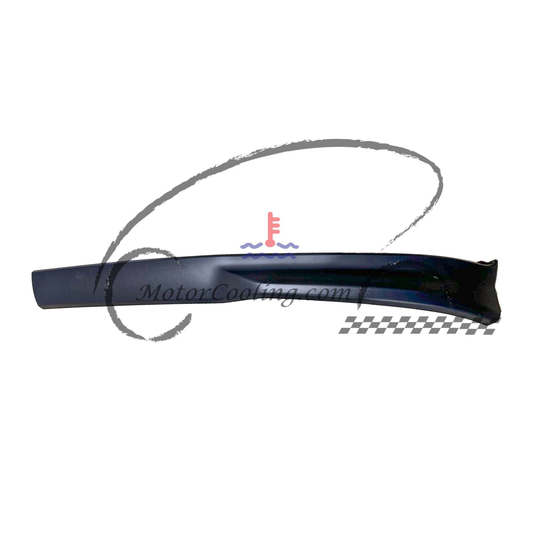 BPHNLS003L HINO L SRS LH. SPOILER BLK (FRONT)